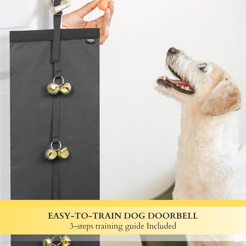 HeNdShe Anti-Scratch Dog Door Bell - Adjustable Puppy Potty Training Bells, Hanging Doorbell to Protect Doors & Trim - Image 5